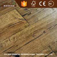 Multiple colors hand scraped engineered hardwood flooring