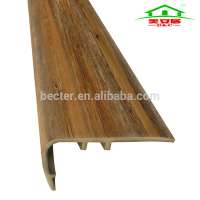 Building Material Anti Slip Pvc Stair Nosing Strips For WPC And LVT flooring