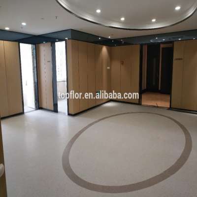 Hot sale Anti-bacterial waterproof pur coating homogeneous hospital pvc vinyl flooring